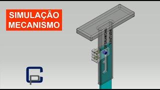 SIMULAÇÃO DE MECANISMOS MECÂNICOS SIMPLES #27 - SISTEMA DE TRAVAMENTO