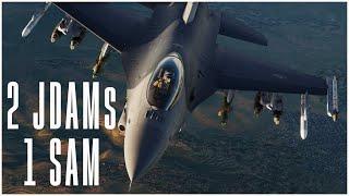 DCS F-16 Viper JDAM Markpoint, Angry SA-8 | Grayflag Server | Digital Combat Simulator