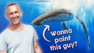 Learn How to Paint This Dynamic Whale  - TUTORIAL