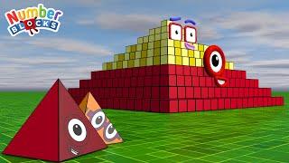 Numberblocks Step Squad PYRAMIDS 1 to 1330 - The Amazing Step Squad Numberblocks