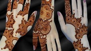 Top 3 Stylish mehndi designs for back hand ll easy latest mehndi designs ll stylish Arabic mehndi