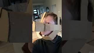 DIY spring Bonnie mask pt1 #springbonnie #fnaf #cardboard