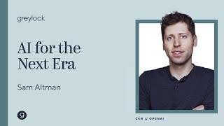 OpenAI CEO Sam Altman | AI for the Next Era