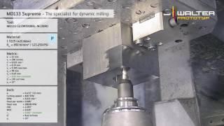 MD133 Supreme solid carbide milling cutter family - designed for Dynamic milling