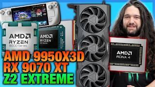 AMD Radeon RX 9070 XT, Ryzen 9950X3D, Z2 Extreme SOC for Ally / Legion, & More