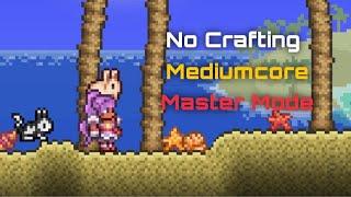 Terraria but i cannot craft anything Mediumcore Master Mode