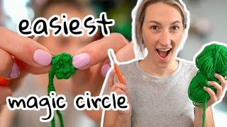 the EASIEST Magic Circle method - The BEST way to start amigurumi