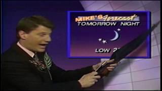 1987: Mike Bush does the weather