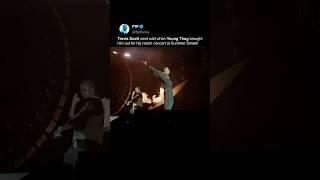Travis Scott takes over the crowd at Young Thug's return concert 