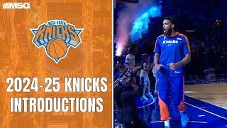 2024-25 New York Knicks Player Intros At Madison Square Garden | New York Knicks