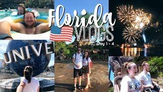 FLORIDA VLOGS 2018 | WALT DISNEY WORLD & UNIVERSAL STUDIOS  DAY 1 - 4 | Brogan Tate AD