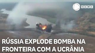 Rússia detona bomba de alta potência próximo à fronteira com a Ucrânia