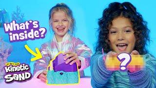 Kids react to NEW Kinetic Sand Mermaid Crystal Playset | Kinetic Sand