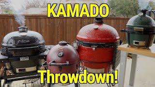 Big Green egg vs Kamado Joe, Akorn, Primo Pork Butt Throwdown | Use Briquettes Vs. Lump? Experiment