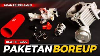 REVIEW PAKETAN BOREUP 130CC PALING NYAMAN DAN AMAN BUAT BEAT FI KZL & K44 !!!