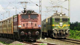 Dangerous Speedy LHB & ICF Special Trains | WAP7+WAP4+WAG9 ICF & LHB Train | Indian Railways