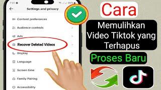 Cara Mengembalikan Video TikTok Saya yang Terhapus (2025) | Cara Mengembalikan Video TikTok