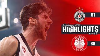 Partizan - Olimpia Milano Highlights