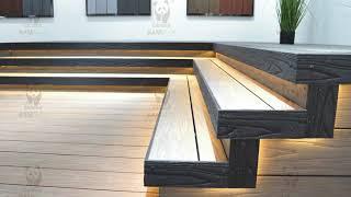 showroom of Compoiste Decking---BAMMAX brand