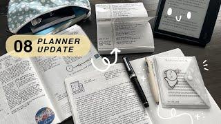 August 2024 Planner Update | ADHD Planner, Hobonichi Cousin, Reading Journal, Pocket Bullet Journal