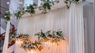 DIY - Floral Hoops with Chandelier DIY- wedding decor