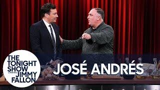 Chef José Andrés Teaches Jimmy to Make Tortilla Española