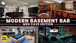 100 Cool Basement Bar Design Ideas that Are Man Cave