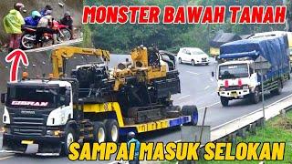 Kedatangan monster bawah tanah‼️Truk scania 420 bermuatan Veneer Underground Equipment