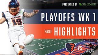 Albany Empire vs Jacksonville Sharks PLAYOFF Highlights | 2022