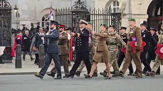 Horse guards to the cenotaph Ajex annual remberance parade and ceremony #royalguards