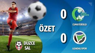 DÜZCE SAL. CUMAYERİ BLD SPOR - AKCAKOCA DADALI SPOR MAÇ ÖZETİ