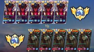 5v5 GLOBAL DYRROTH vs GLOBAL THAMUZ !! THE BATTLE OF ABYSS  - MLBB