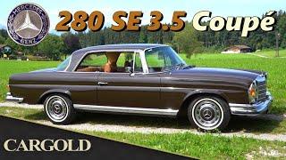 Mercedes 280 SE 3.5 Coupé, 1971, sehr schöner W111 in tabakbraun mit Leder Cognac, Behr Klima