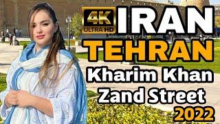 4K Video Walking in Karim Khan Zand Street - Tehran - Iran  #walktime