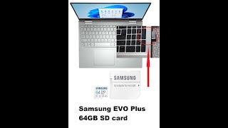 How to insert SD card on SD card Adapter and Laptop ? #Samsung EVO Plus 64GB SD card