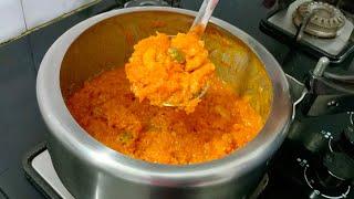 கேரட் அல்வா இப்படி பிரஷர் குக்கரில் ஈஸியா சுவையா செஞ்சு அசத்துங்க/ carrot halwa in pressure cooker