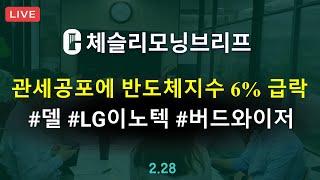 [체슬리모닝브리프] 나스닥 2.78% 급락. 델/LG이노텍/피부미용장비/버드와이저APAC [25/02/28]