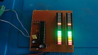 40 Led Peak Hold Vu Meter Circuit