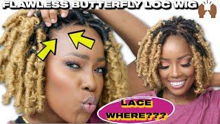 FLAWLESS Butterfly Loc Bob Wig! How To Wear Wig Behind Hairline NO BABY HAIR! | MARY K. BELLA