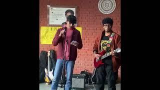 Amity University Student Rohit Attri sings Satranga in an open mic event