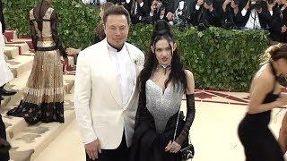 Elon Musk and Grimes at the 2018 MET Gala