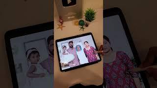 Photo adding in another photo | Digital Merge | Family Photo Merge #shorts #ashortsaday #art #merge