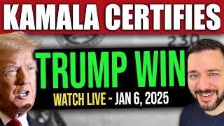 WATCH: Kamala Has to Certify Trump VICTORY (Live)