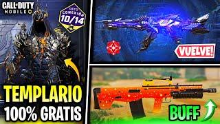 GRATIS! TEMPLARIO MÍTICO Y ARMAS LEGENDARIAS - VUELVE GRAU MÍTICA - BALANCES Y MÁS - COD MOBILE