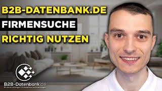 B2B-Datenbank.de Firmensuche nutzen für Neukundengewinnung