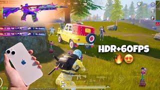 iPhone 13 HDR+60FPS Pubg Test / New IOS Update ️/ Review, Graphics 2024!