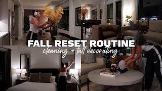 fall reset vlog: cleaning + fall decorating