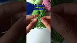 Knit stitch (tutorial) | Knitting for beginners #knitting #knittingpattern #knittingtutorial #knit