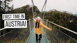 Facing Fears In Austria! Massive Suspension Bridge!  | Exploring Bavarian Alps & Füssen pt. 2