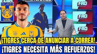 ¡ÚLTIMA HORA! ¡TIGRES CERCA DE ANUNCIAR A ÁNGEL CORREA! ¿PERO DÓNDE ESTÁN LOS DEMÁS REFUERZOS?